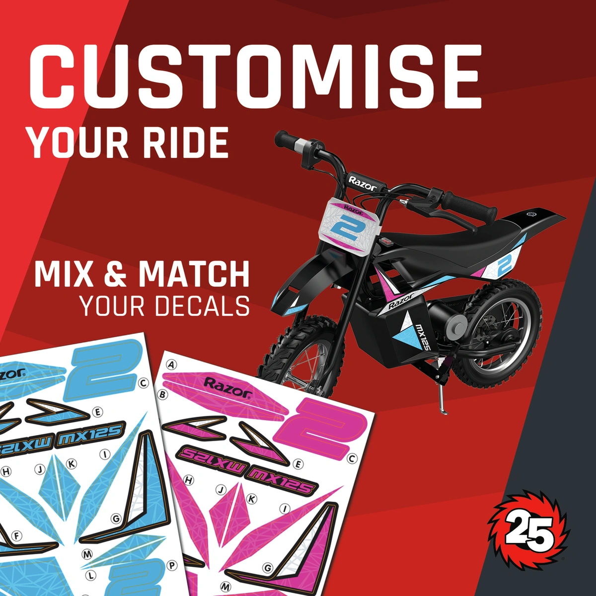 Razor MX125 Kids Rocket Electric Dirt Bike Ride On