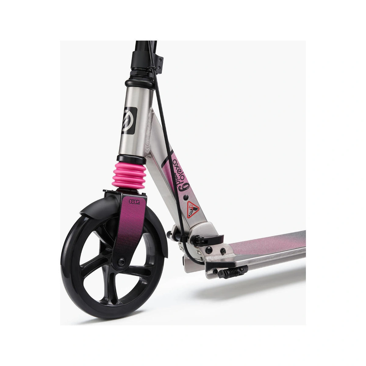 Decathlon Mid 9 Kids Foldable Inline Scooter - Pink