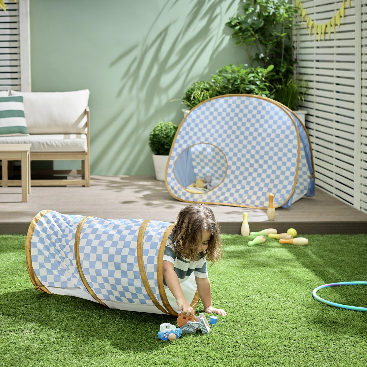 Chad Valley Blue Play Tunnel