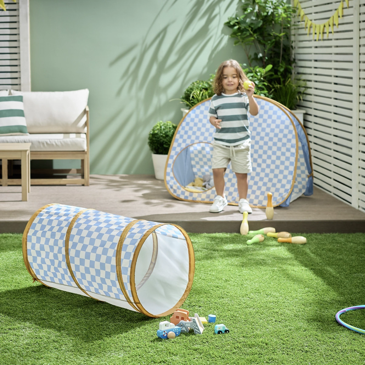 Chad Valley Blue Play Tunnel