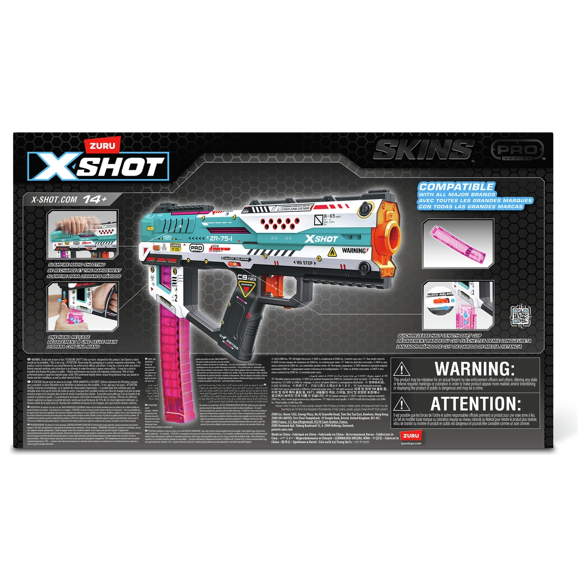 Zuru X-Shot Skins Pro Series Fury Blaster