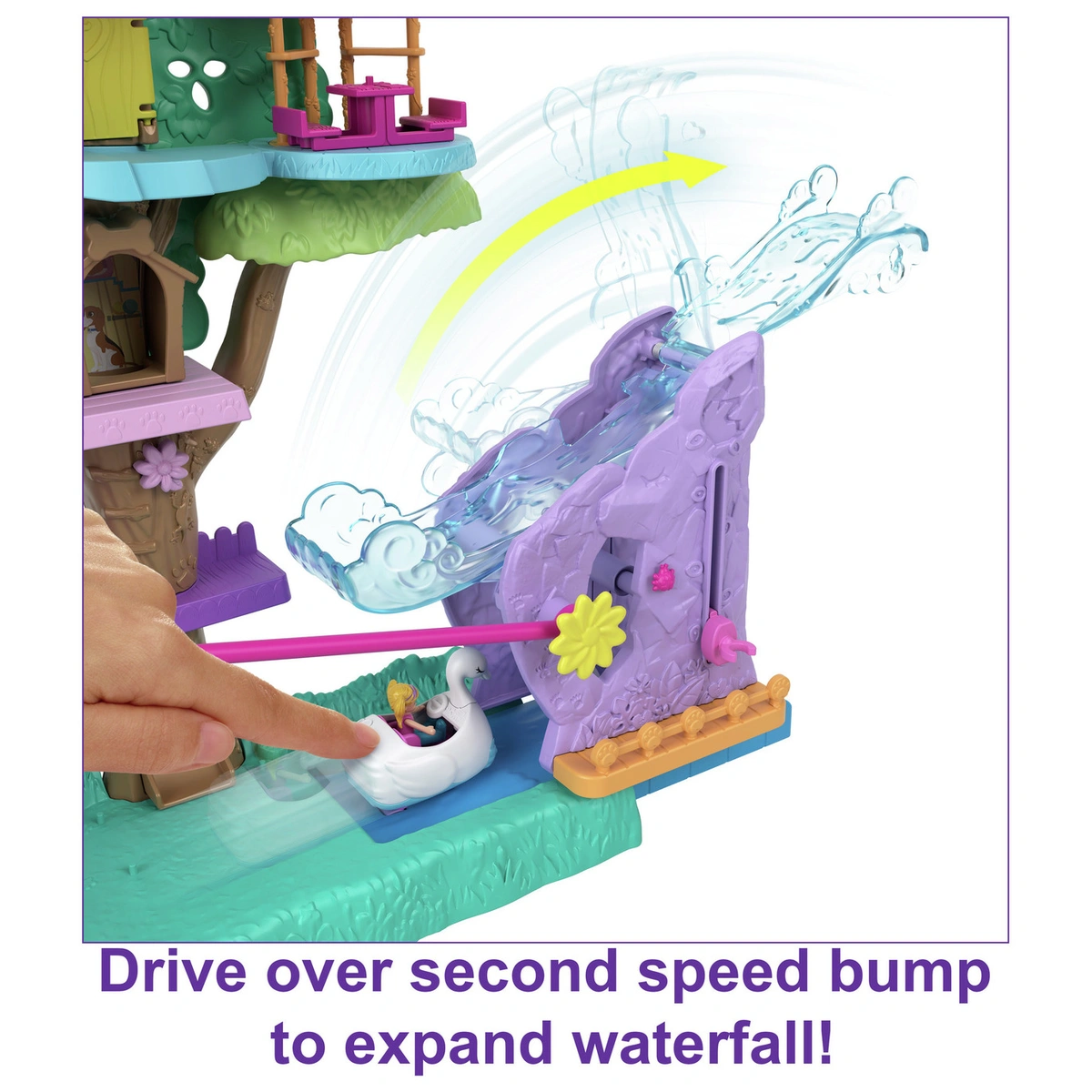 Polly Pocket Pollyville Pet Adventure Treehouse Playset