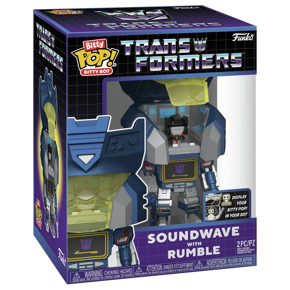 Funko Bitty Bots Transformers Soundwave Figure