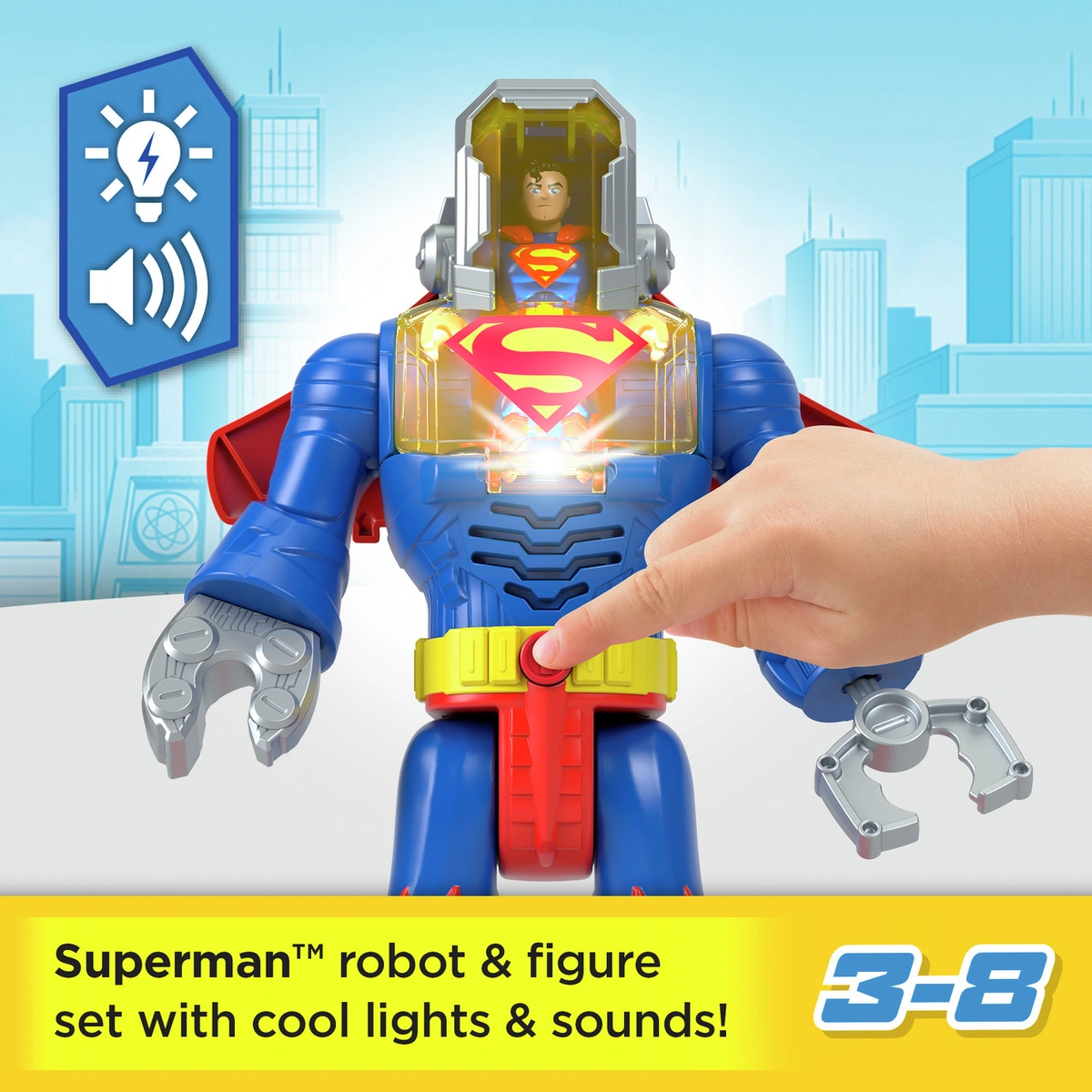 Imaginext DC Super Friends Superman Insider & Exo Suit Robot