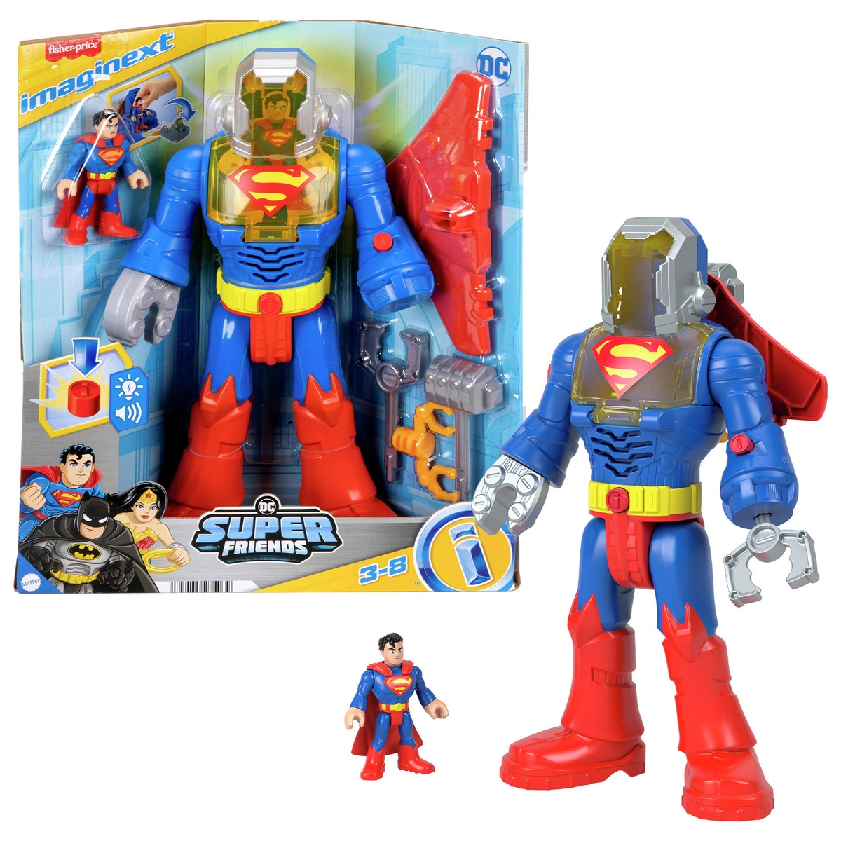 Imaginext DC Super Friends Superman Insider & Exo Suit Robot