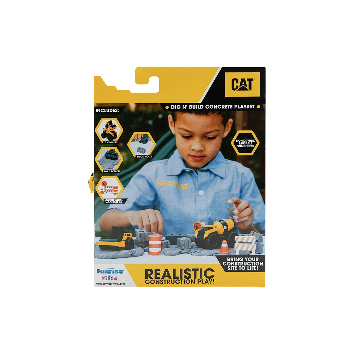Cat Dig N' Build Concrete Playset 10 Oz