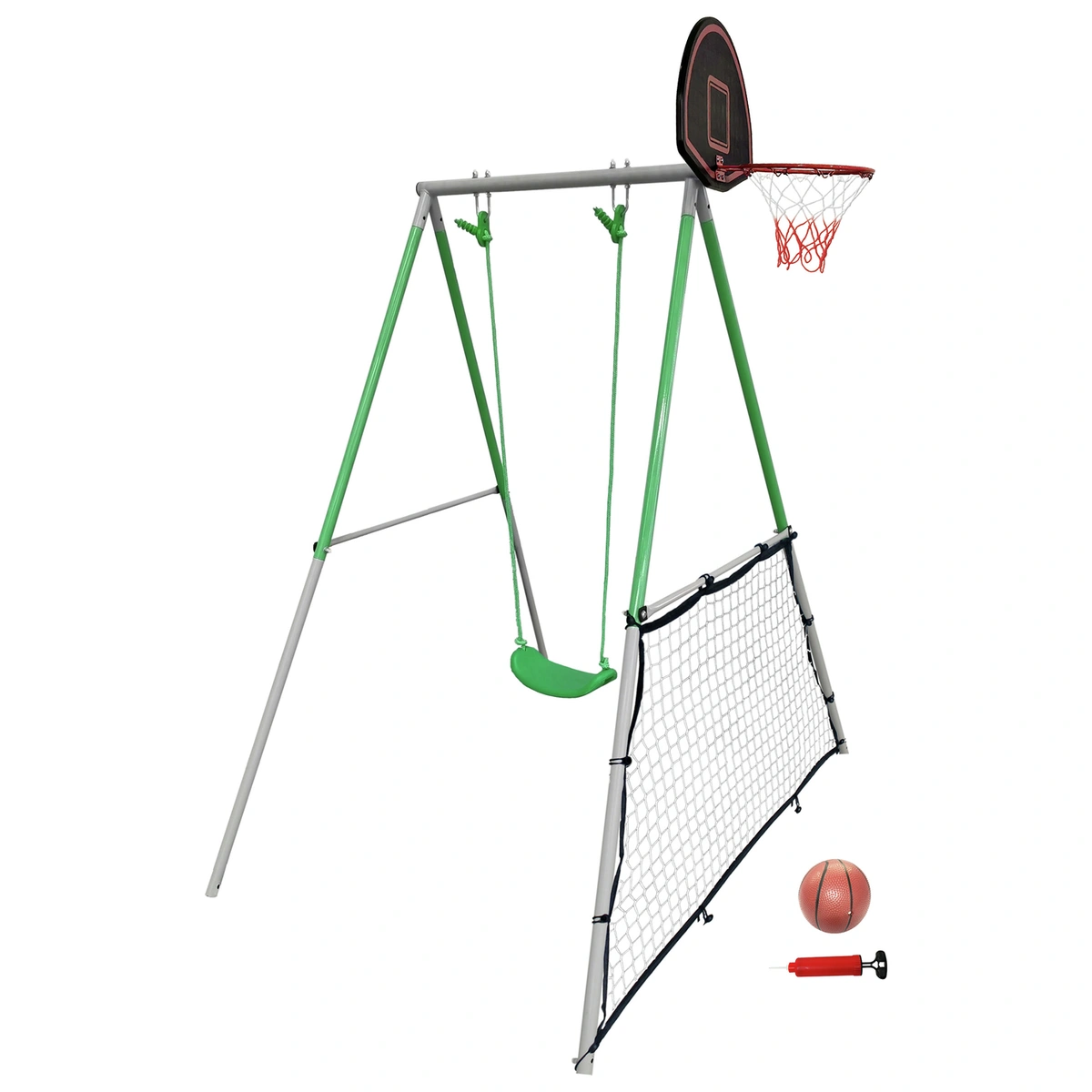 Sportspower Swing with Rebound Net and Basketball Hoop
