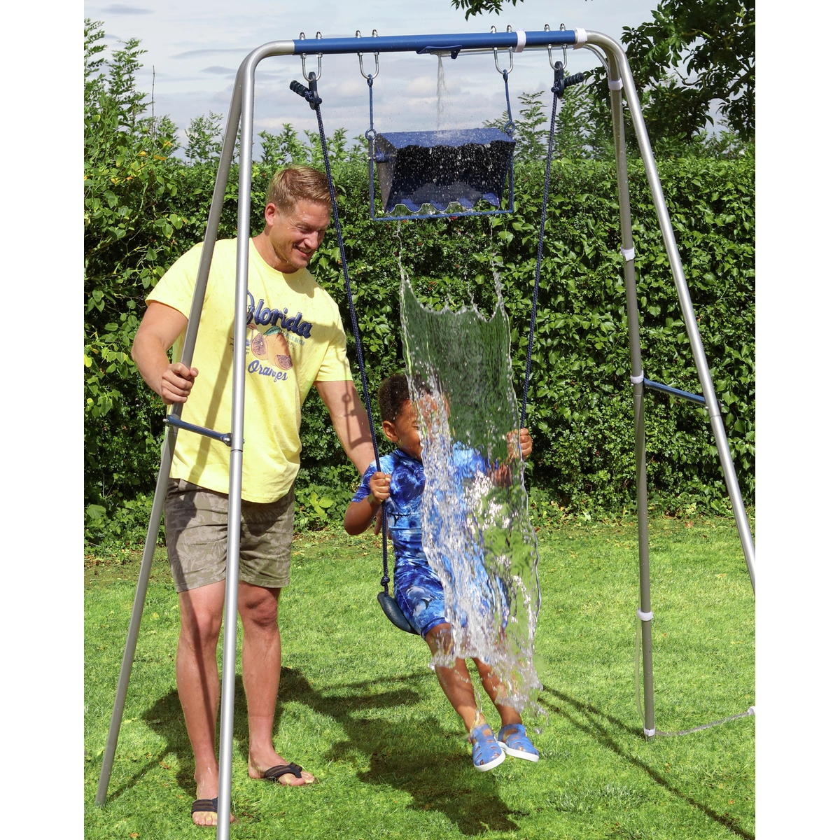 Chad Valley Kids Garden Swing and Water Tipper - Blue