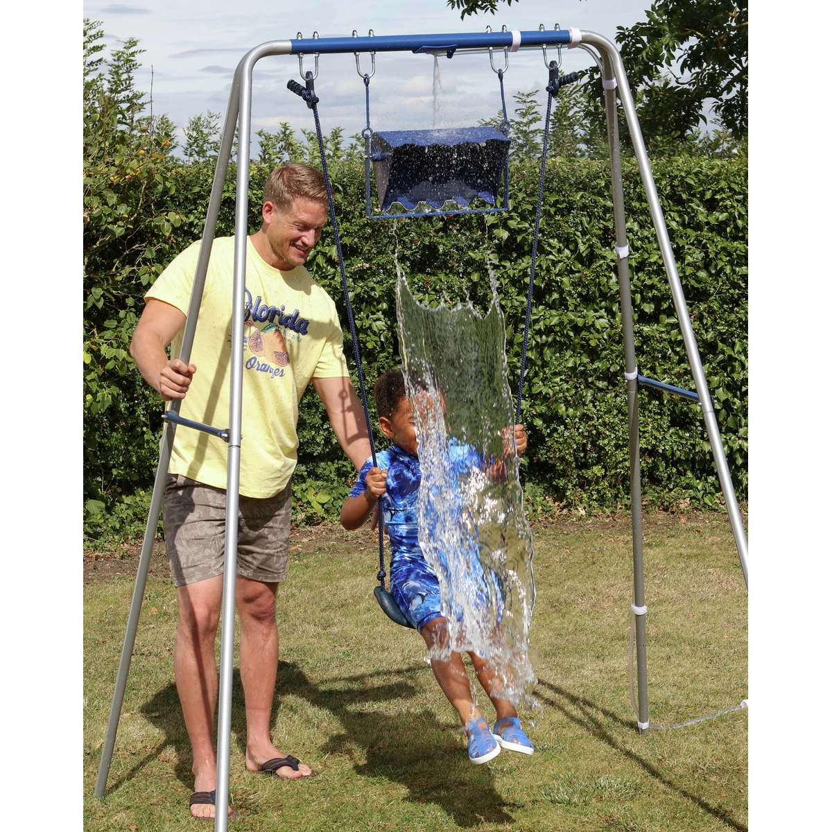Chad Valley Kids Garden Swing and Water Tipper - Blue