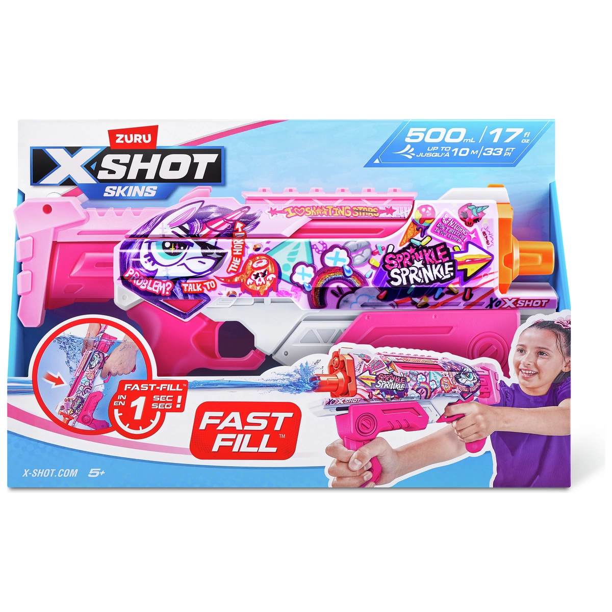 X-SHOT Water Fill Hyperload Skins - Pink