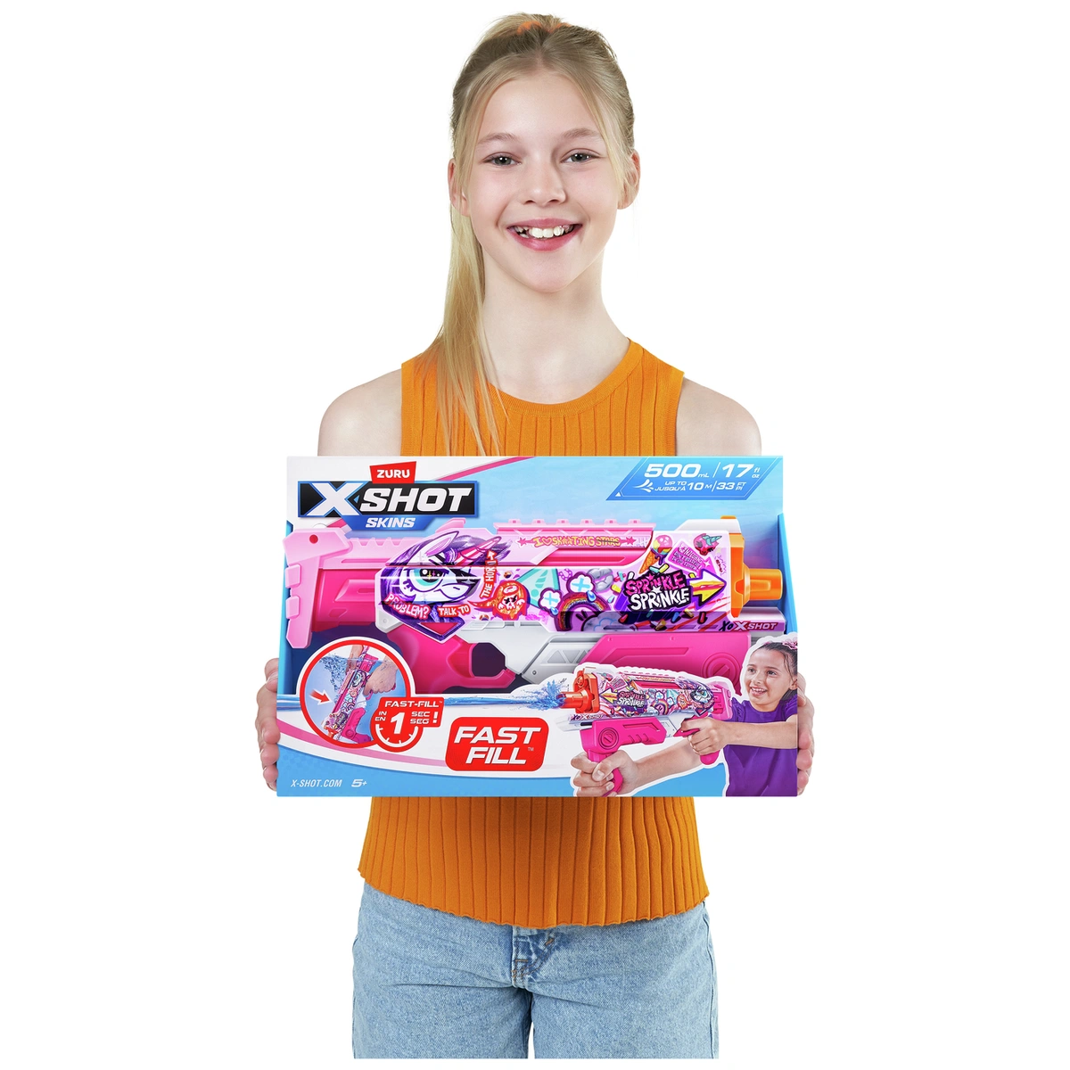 X-SHOT Water Fill Hyperload Skins - Pink