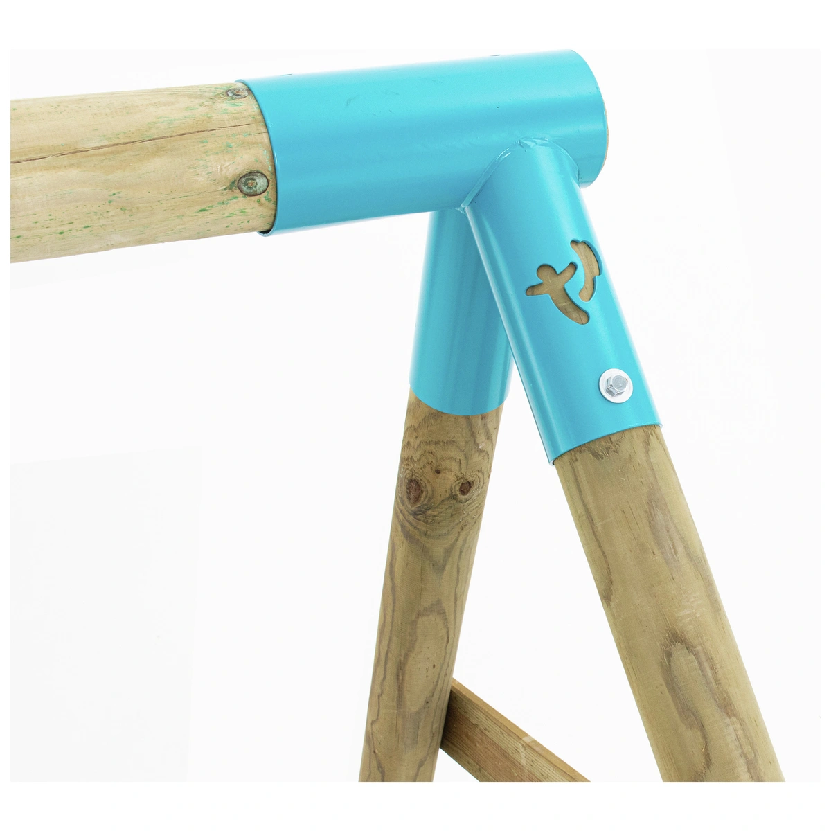 TP Wooden Triple Swing Set and Glider
