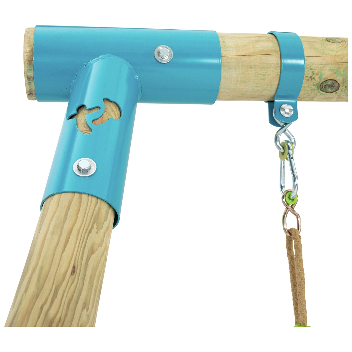 TP Wooden Triple Swing Set and Glider
