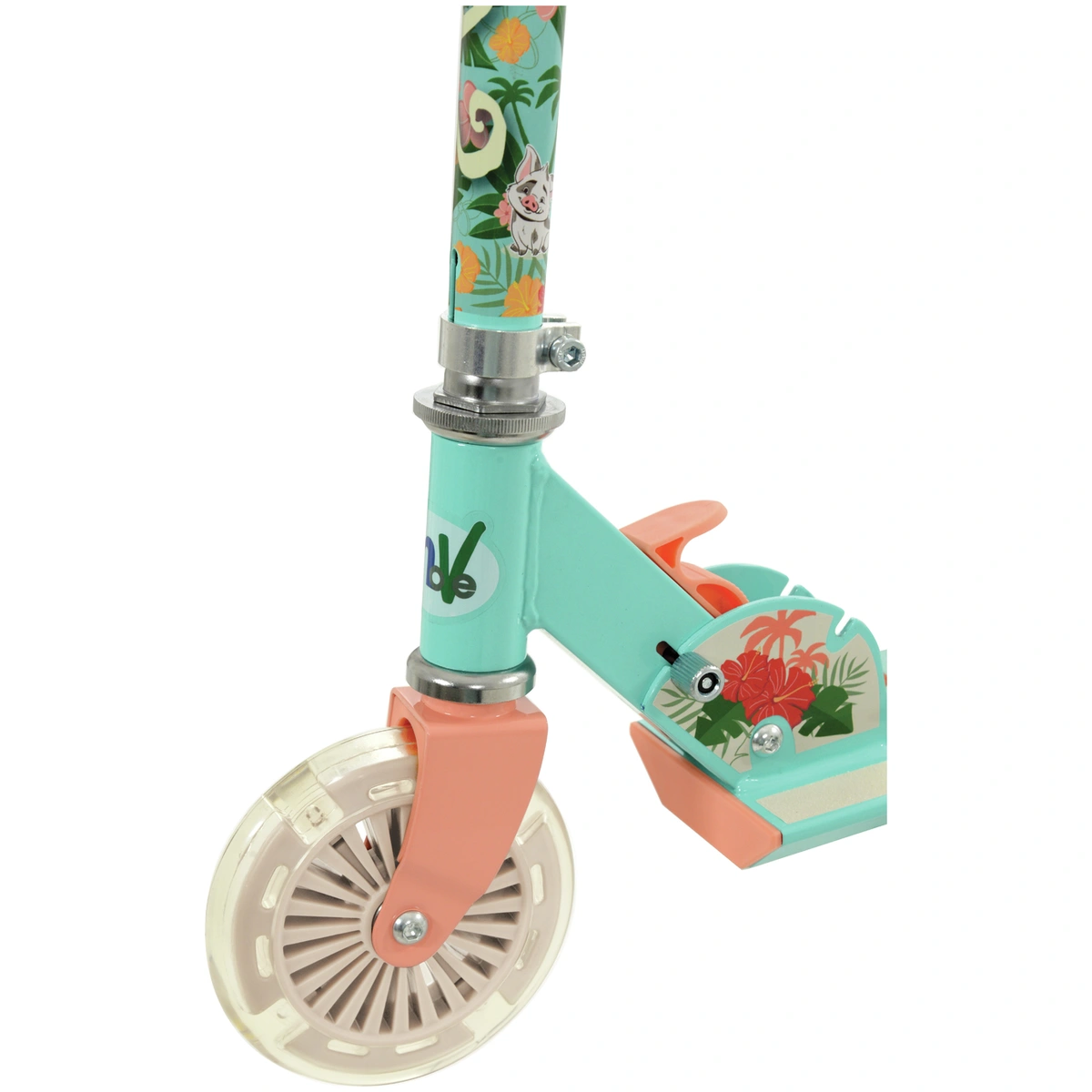 Disney Moana 2 Kids Folding Inline Lights Scooter