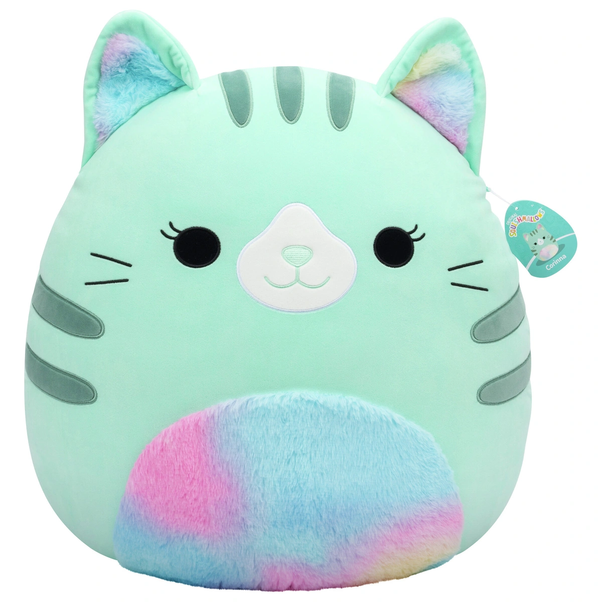 Squishmallows 20 inch Corrina Teal Cat Plush