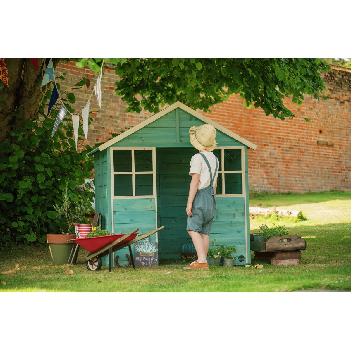 Plum Garden Hut Wooden Playhouse