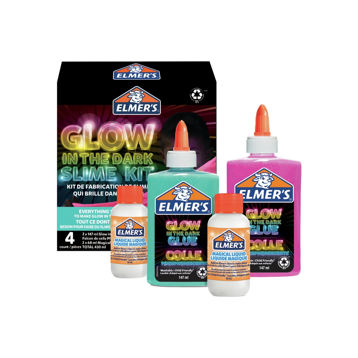Elmer's Glow In The Dark Slime Kit