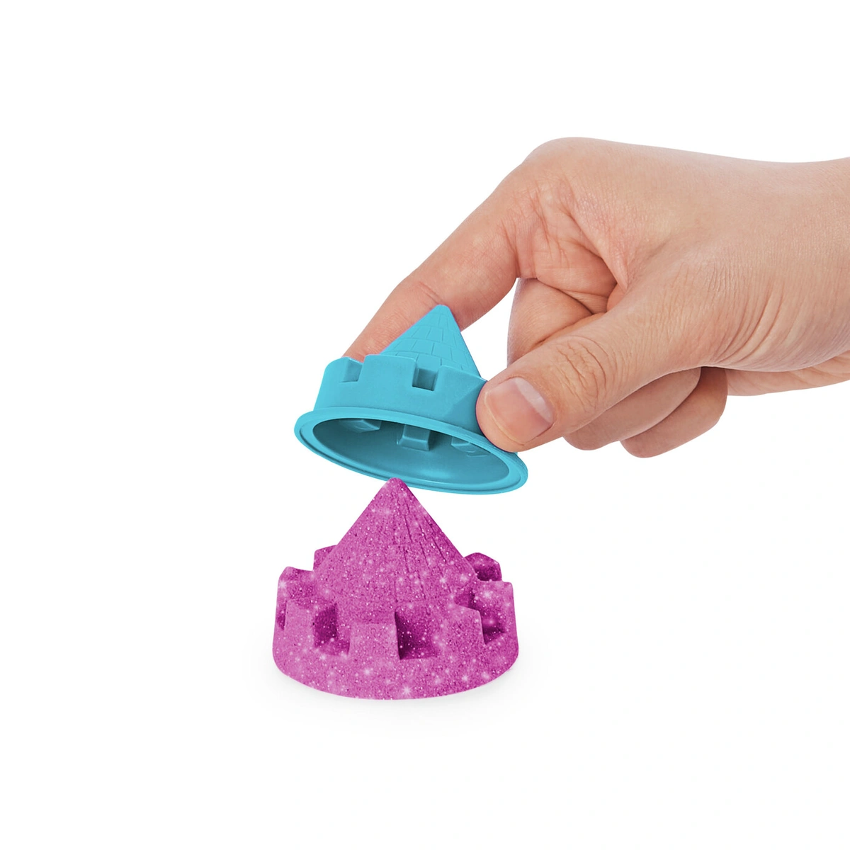 Kinetic Sand Shimmer Sparkle Sandcastle Set