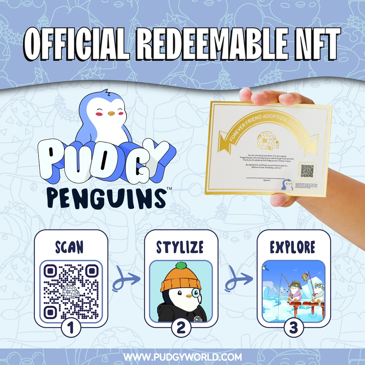 Pudgy Penguins 30cm Huggable Plush Toy