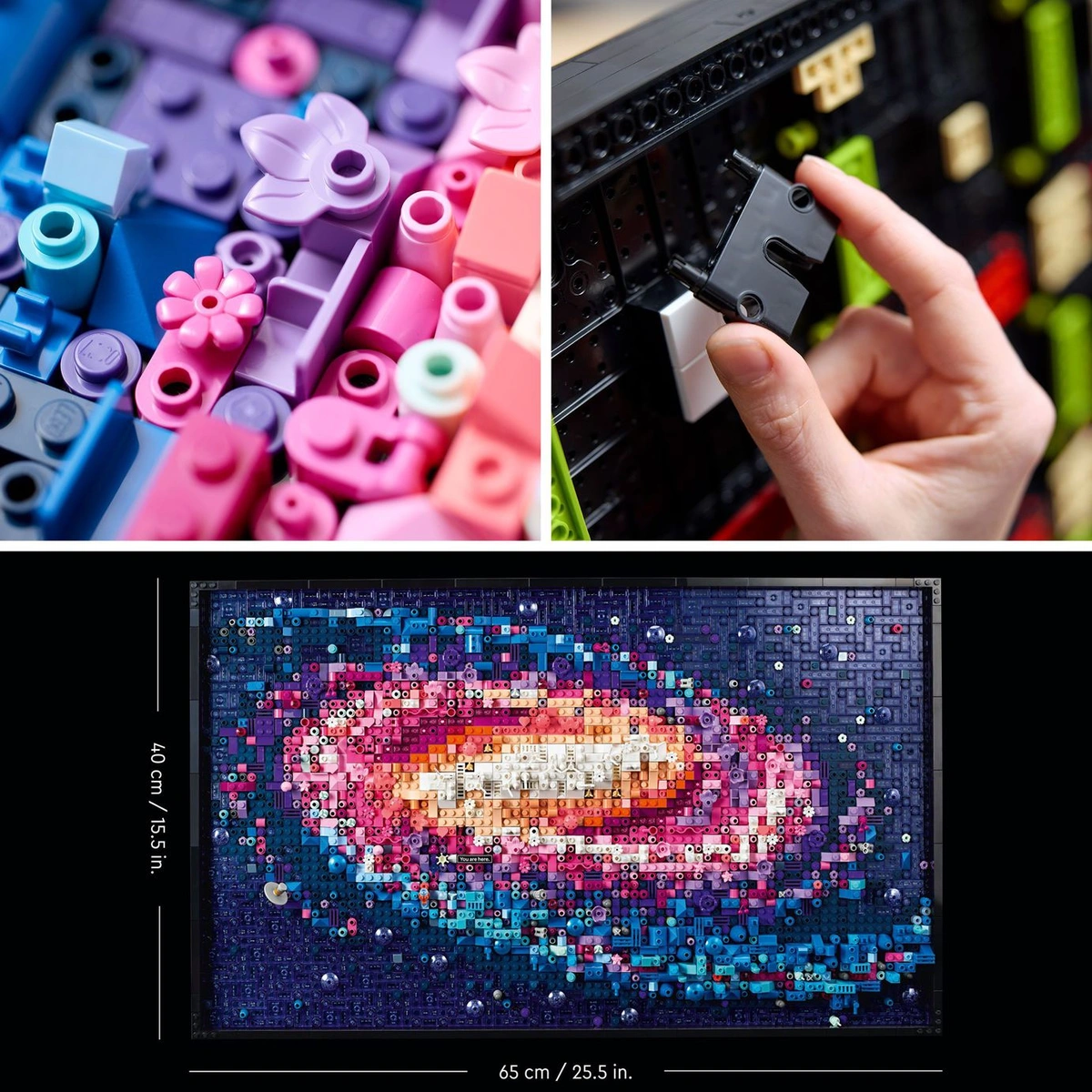 LEGO ART The Milky Way Galaxy Wall Art Set for Adults 31212