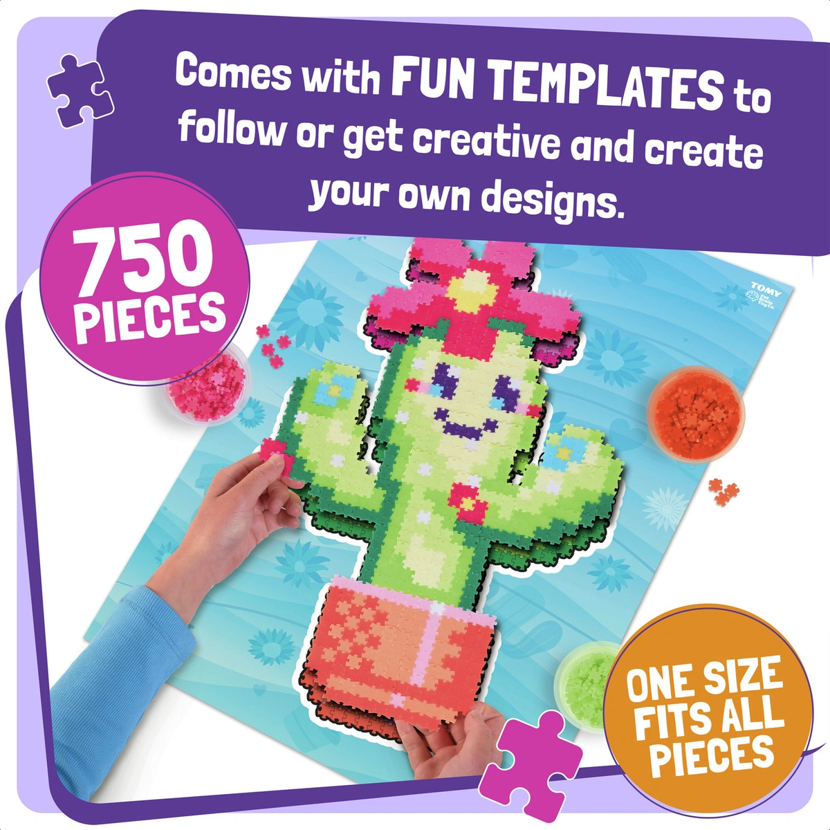 Jixelz Smiley Succulents 750 Pieces Set