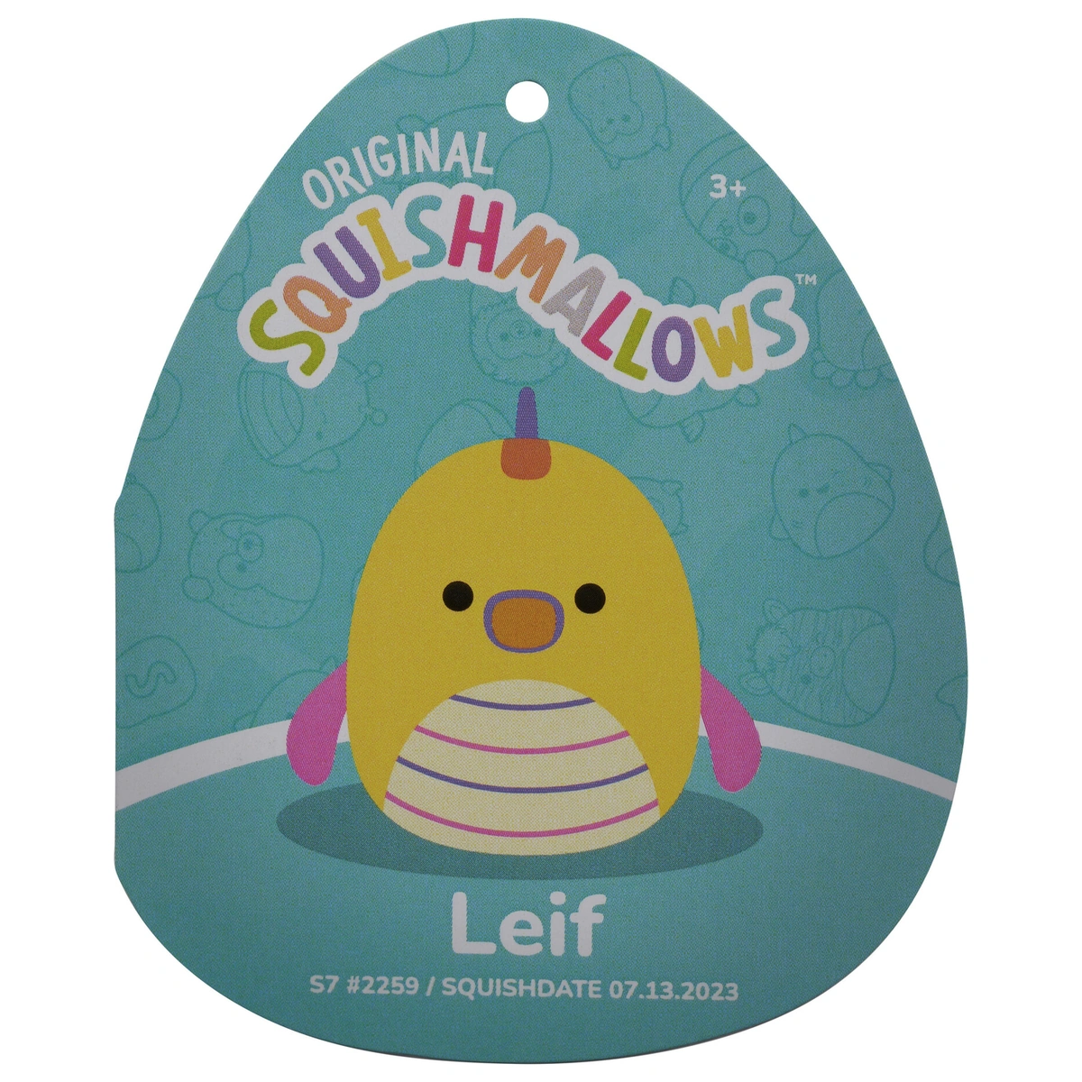 Original Squishmallows 7.5-inch - Leif the Yellow Seadragon