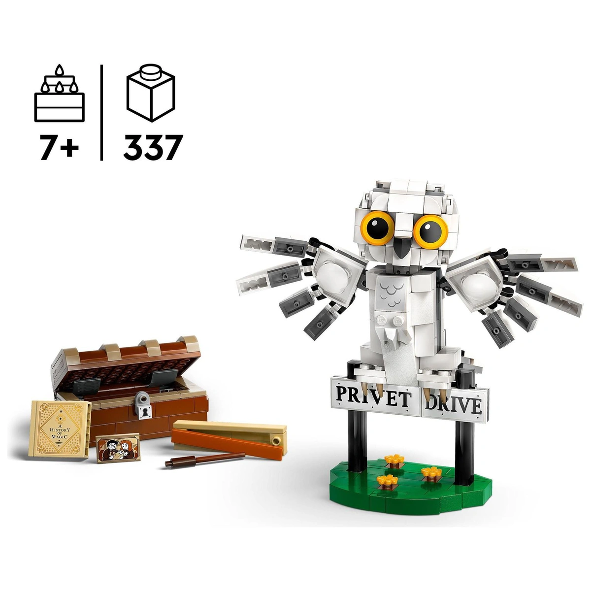 LEGO Harry Potter Hedwig at 4 Privet Drive Toy Owl Set 76425