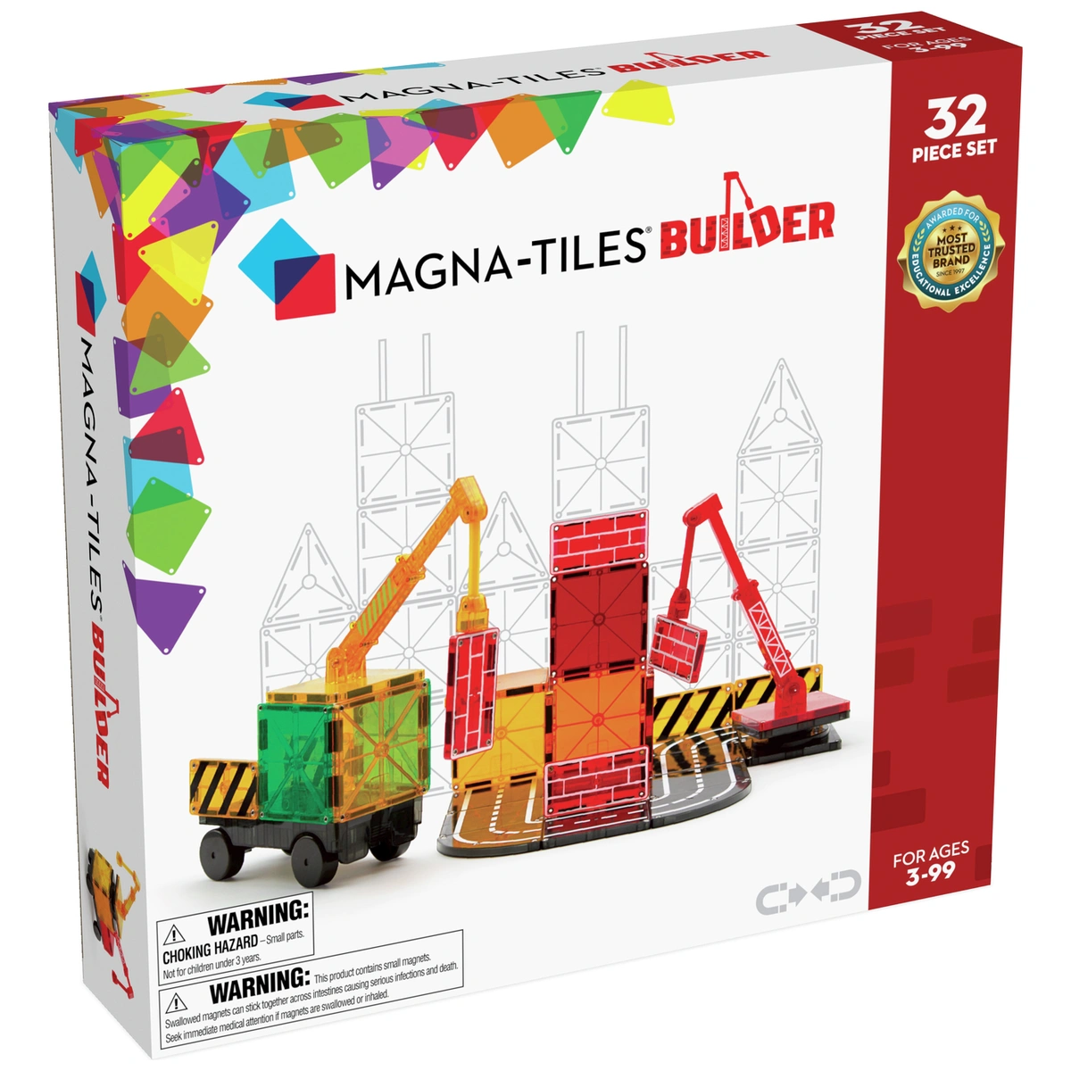 Magna-Tiles Builder 32 Piece Set