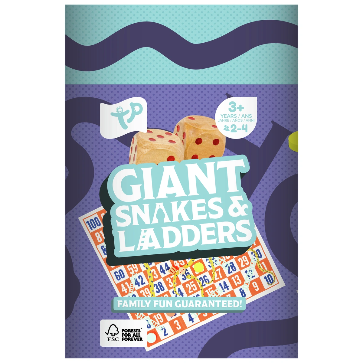 TP Wooden Classic Snakes and Ladders Game