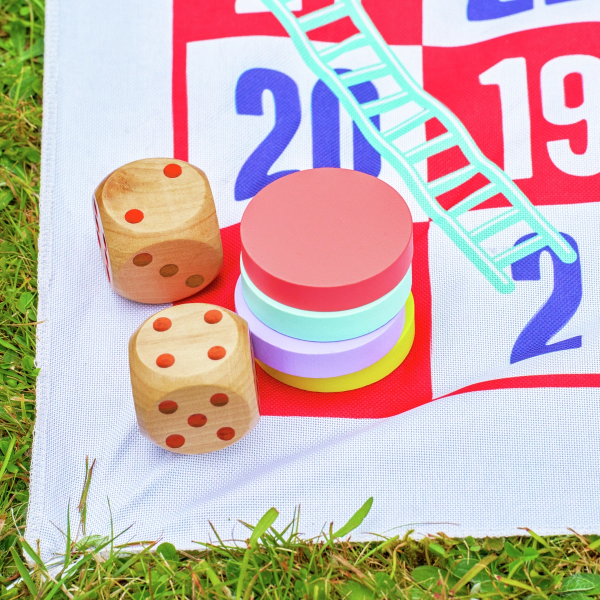 TP Wooden Classic Snakes and Ladders Game