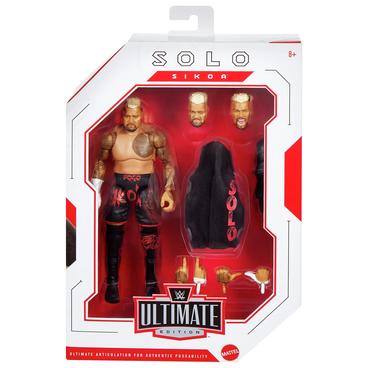 WWE Ultimate Edition Solo Sikoa Action Figure & Accessories