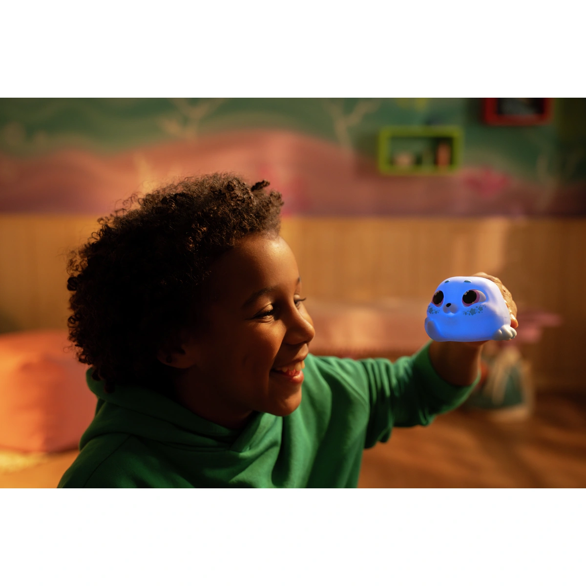 Animagic Let's Glo Blue Stars Seal Plush