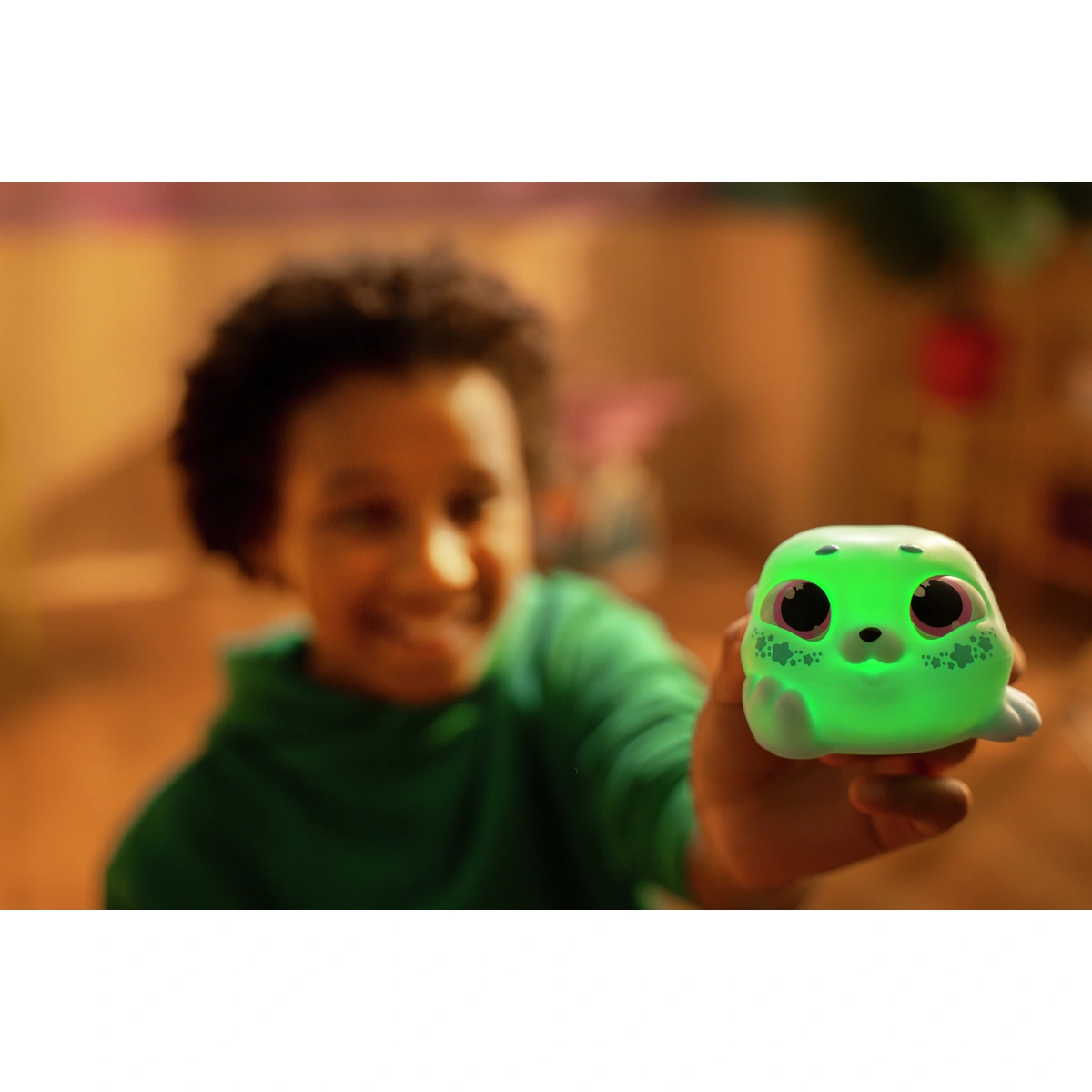 Animagic Let's Glo Blue Stars Seal Plush