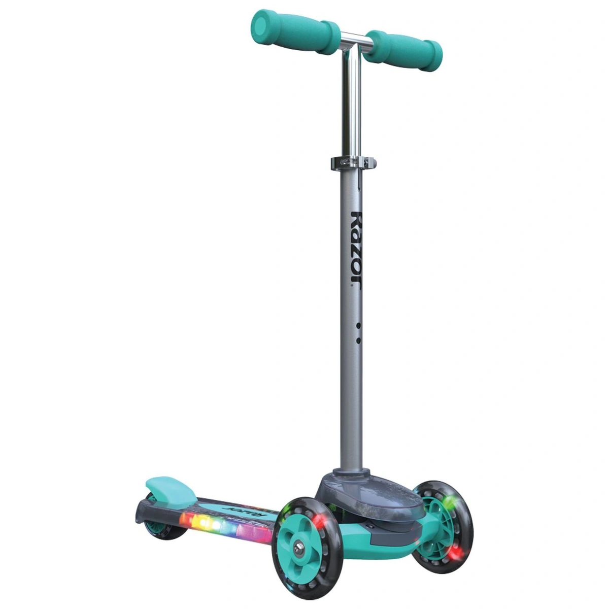 Razor Rollie DLX 3 Wheel Kids Scooter With Seat - Teal