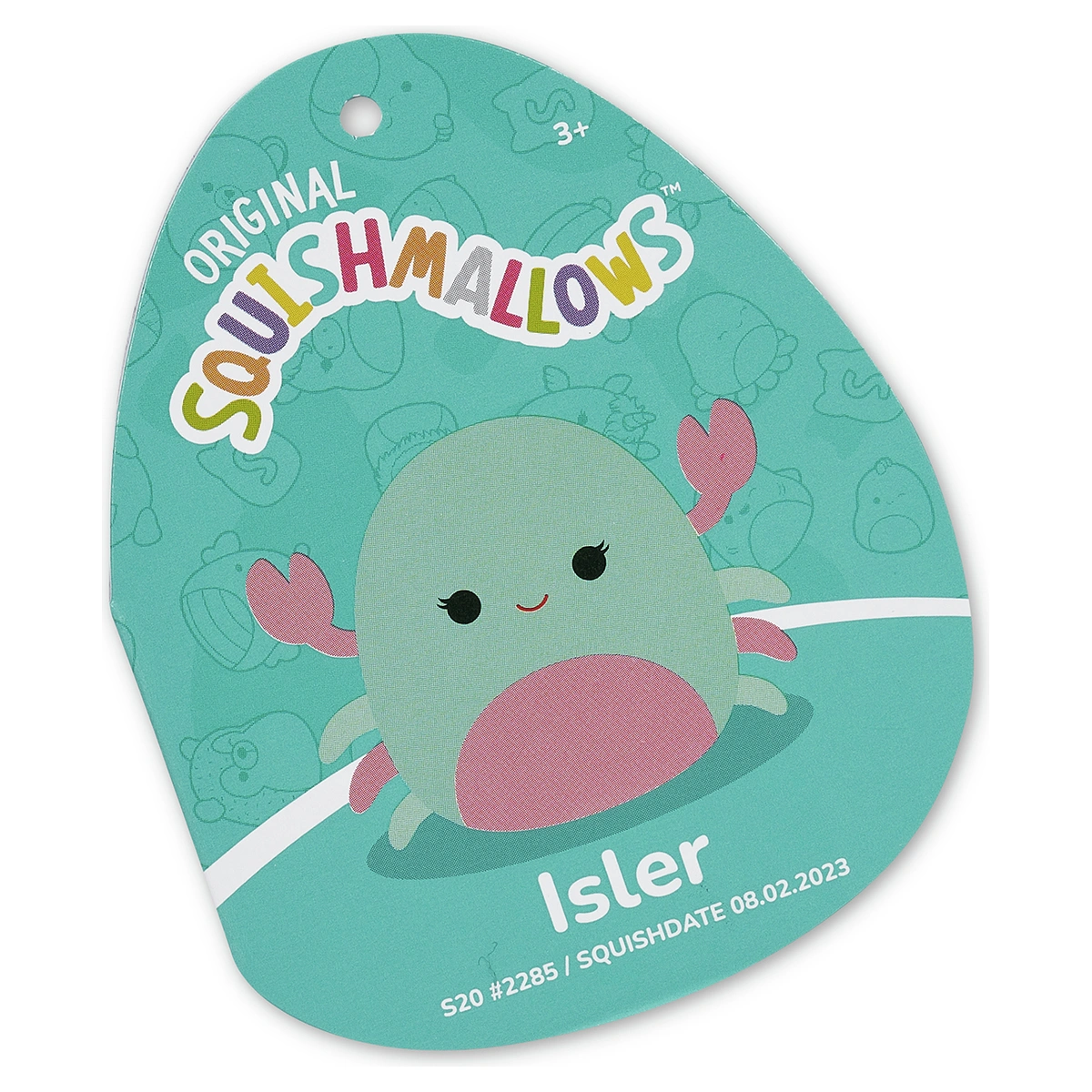 Original Squishmallows 20-inch - Isler the Pink & Mint Crab