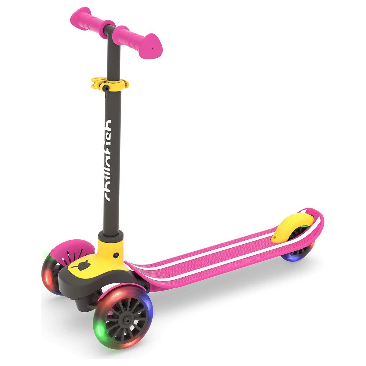 Chillafish Scotti Glow Foldable 3 Wheel Scooter -Pink