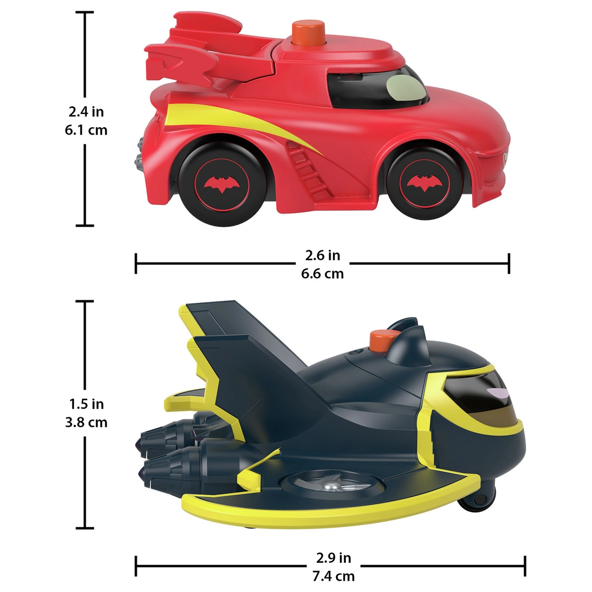 Batwheels DC: Lightup Racers Redbird & Batwing Vehicles pack