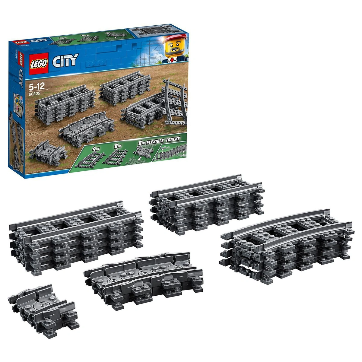 LEGO City Tracks 20 Pieces Set 60205