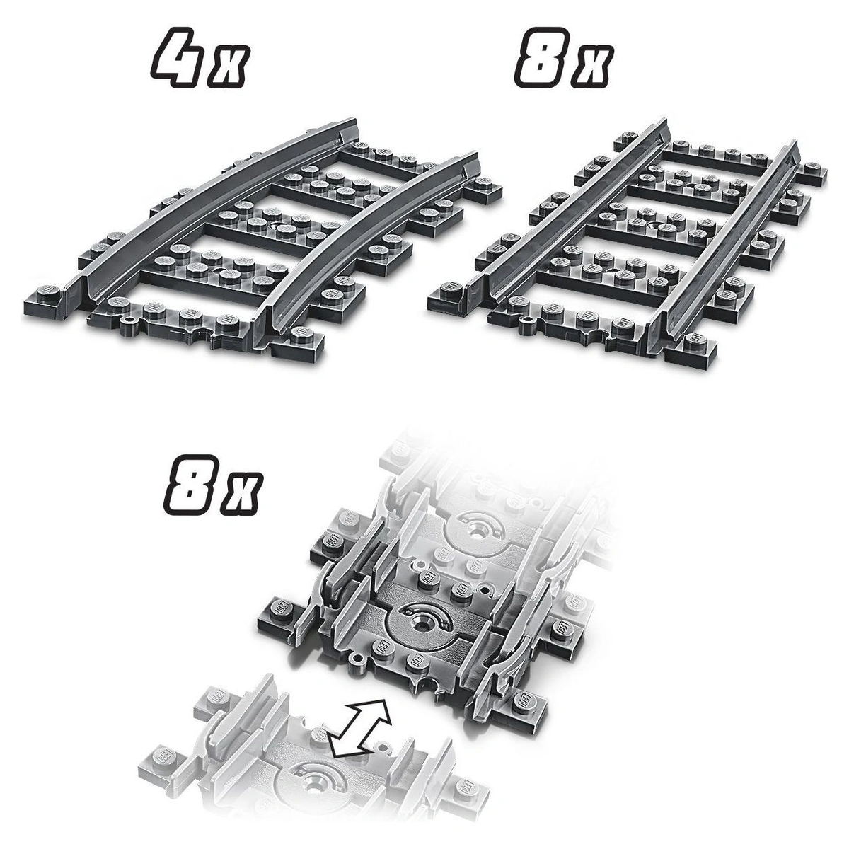 LEGO City Tracks 20 Pieces Set 60205
