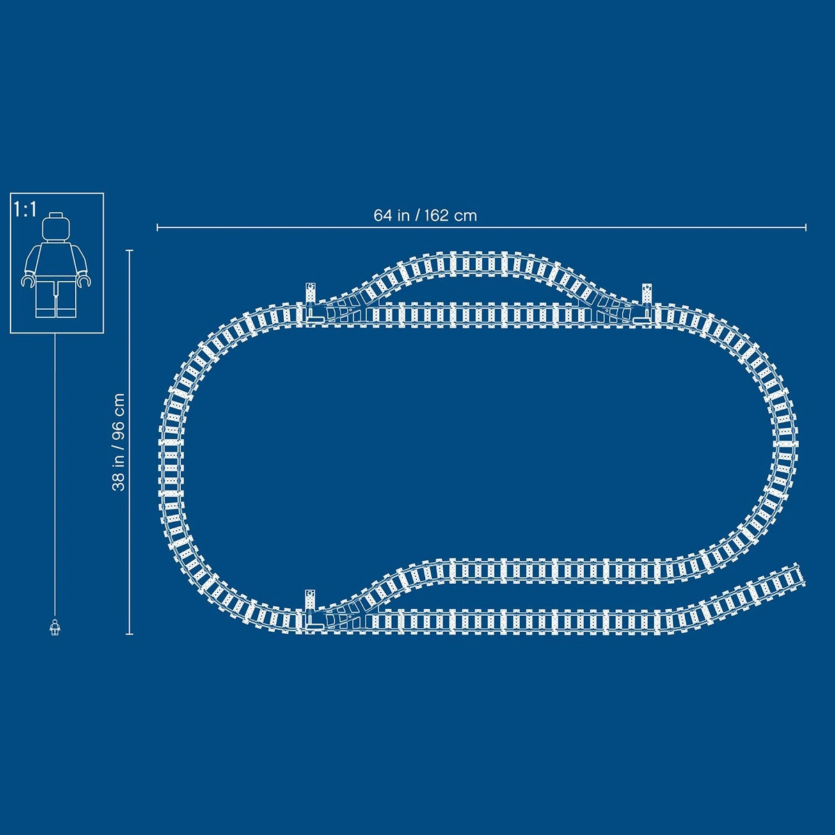 LEGO City Tracks 20 Pieces Set 60205