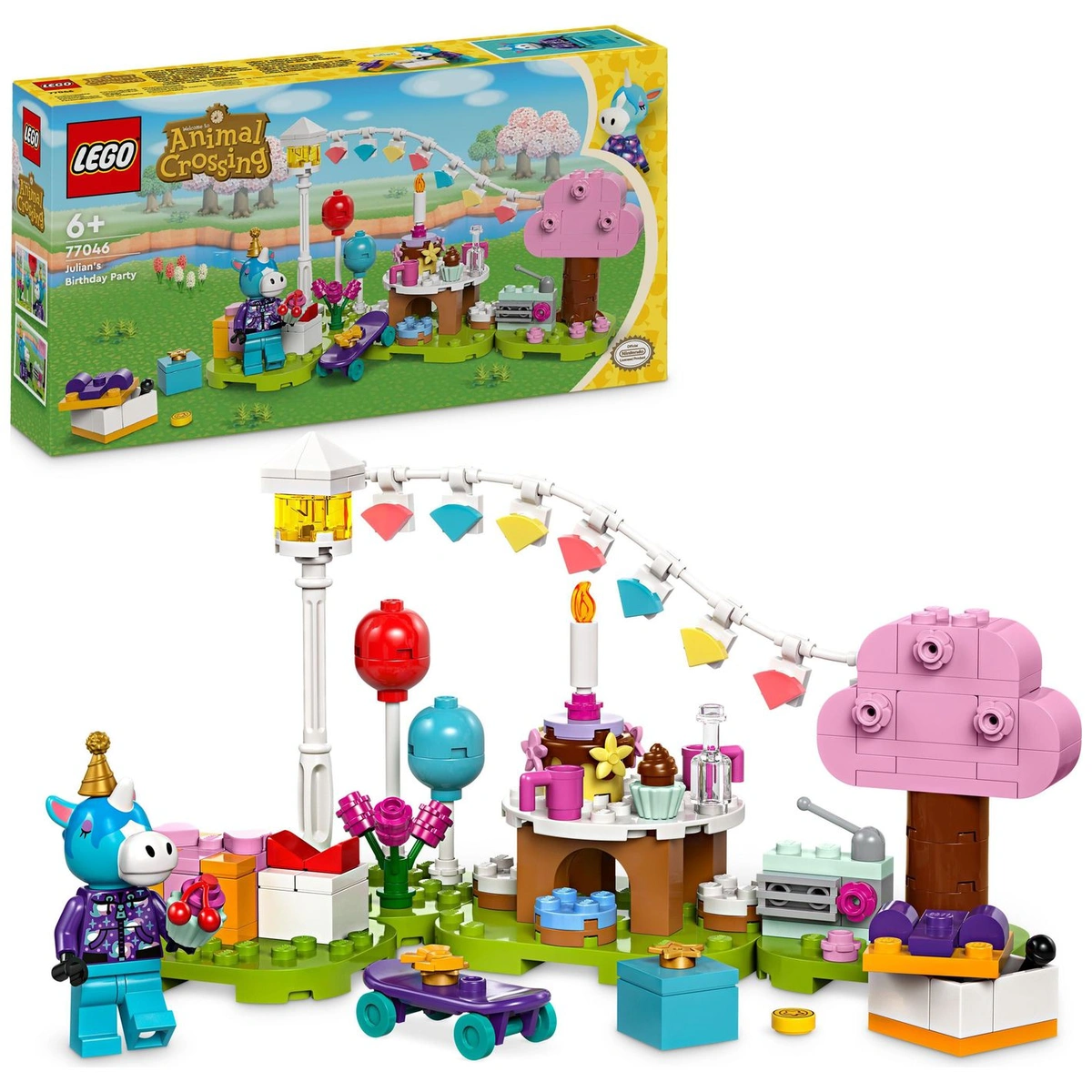 LEGO Animal Crossing Julian's Birthday Party Toy Set 77046