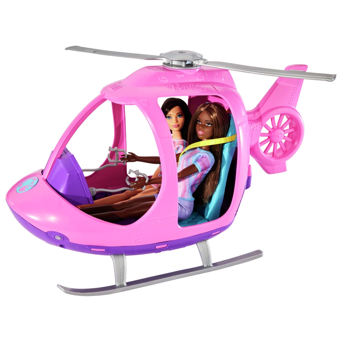 Barbie Travel Adventures Car, Helicopter & 4 Dolls Set