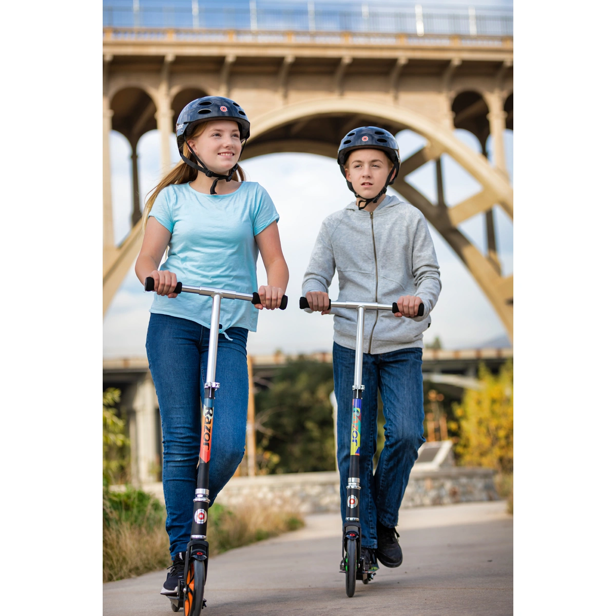 Razor A5 Lux Light Up Foldable Big Wheel Scooter