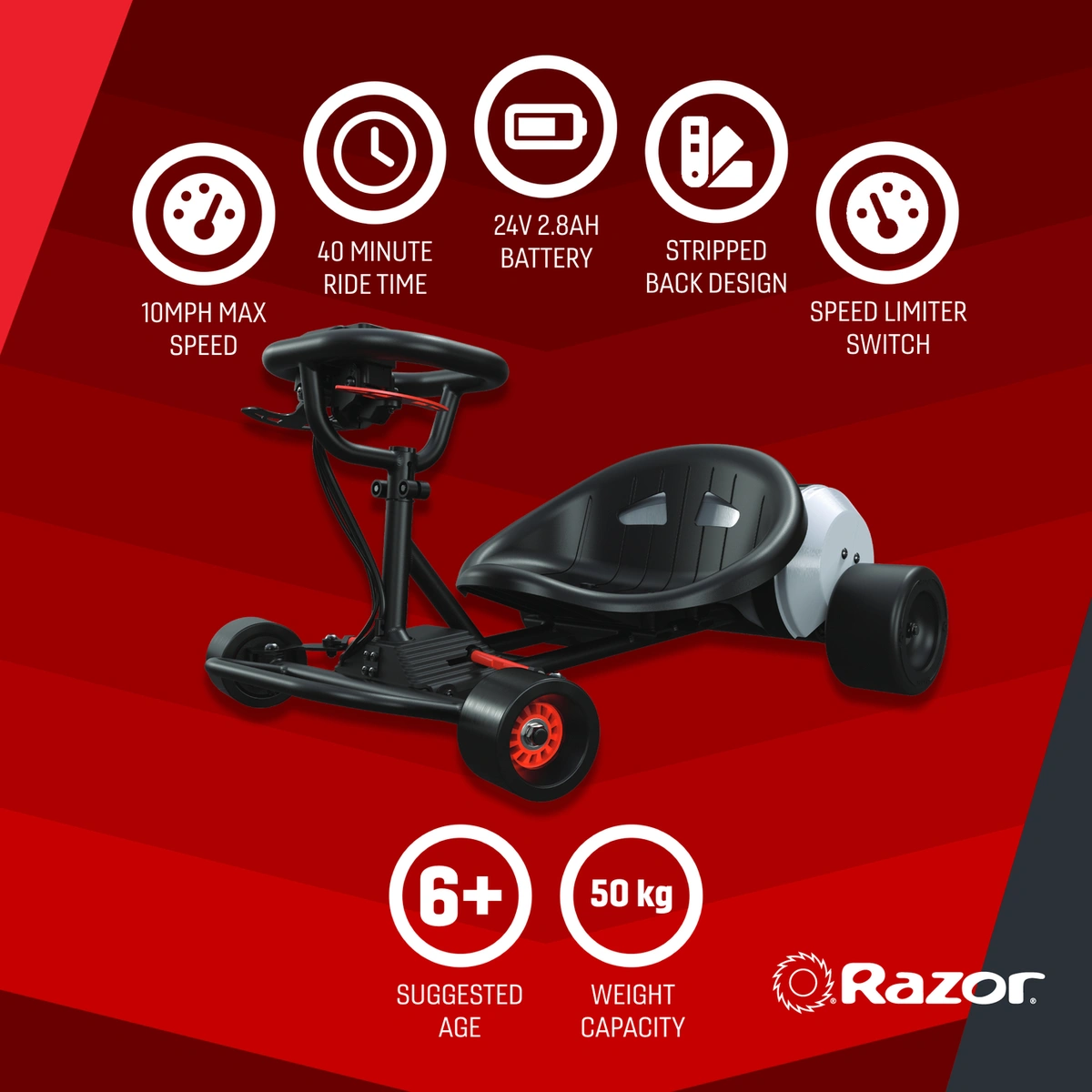 Razor Ground Force Rad Rod Electric Go-Kart