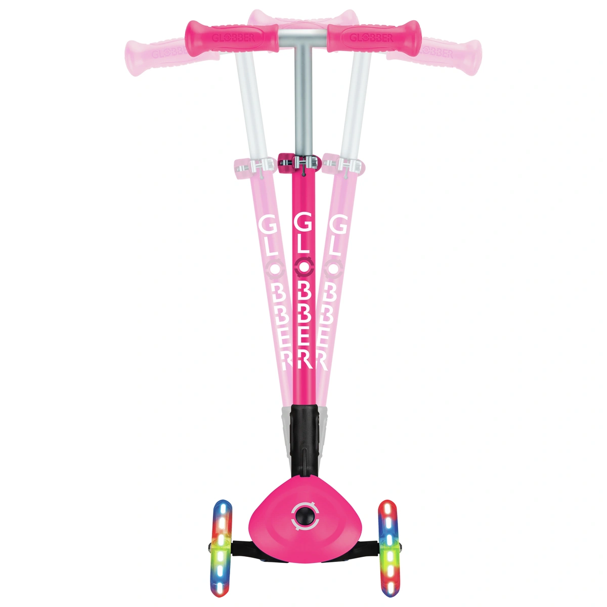 Globber Expert Foldable 3 Wheel Scooter - Pink