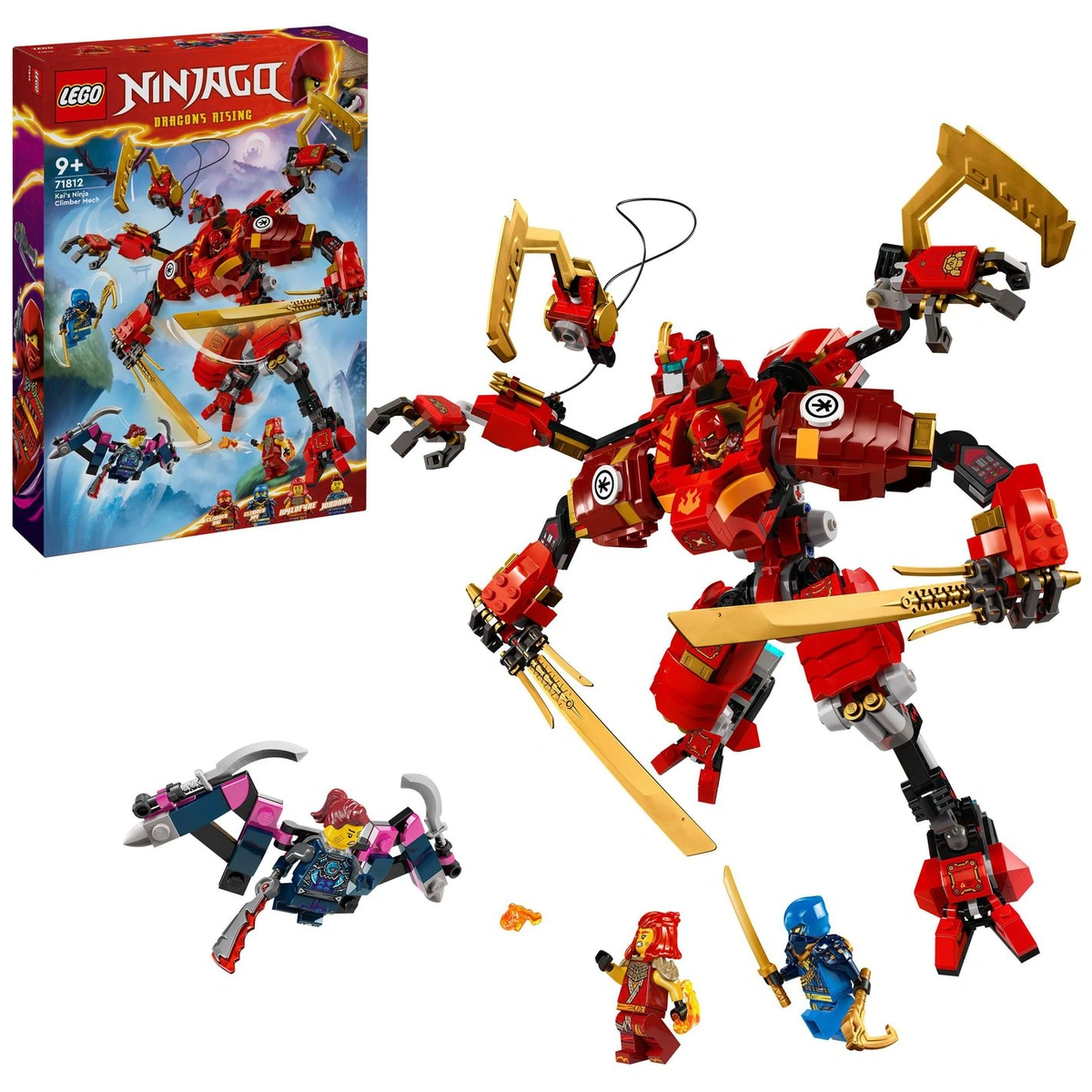 LEGO NINJAGO Kai's Ninja Climber Mech Action Figure 71812