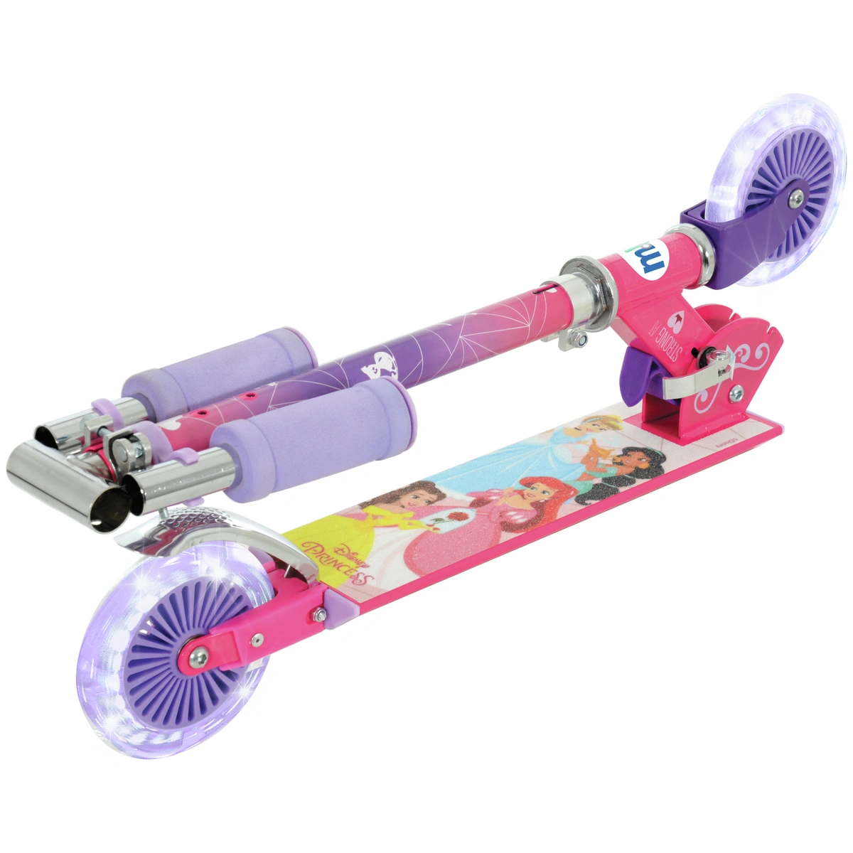 Disney Princess Kids Foldable 2 Wheel Scooter