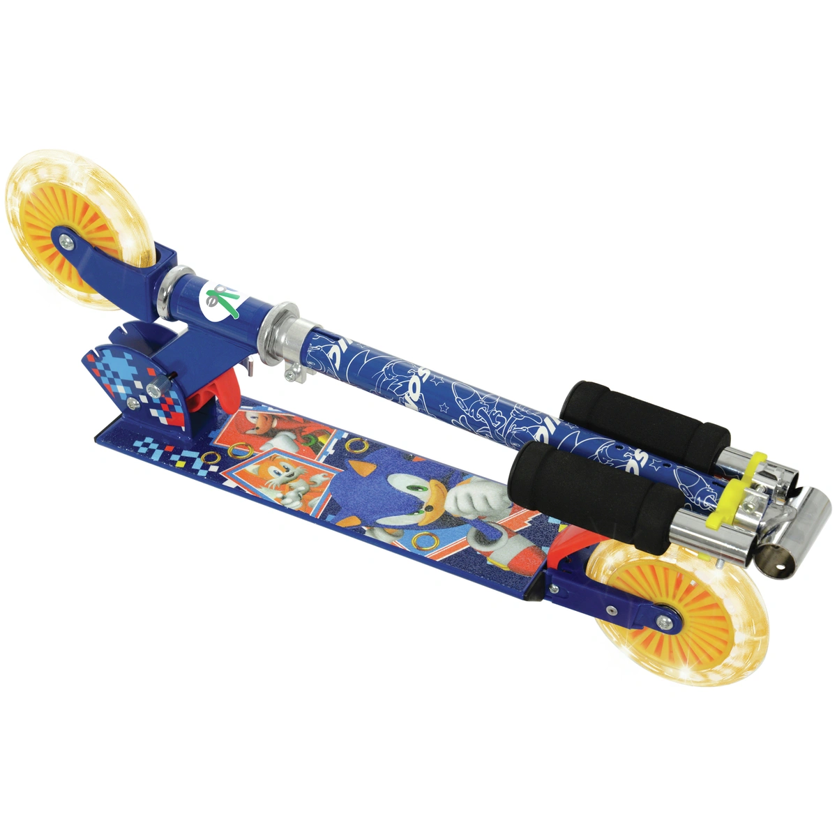 Sonic Foldable Light Up 2 Wheel Scooter