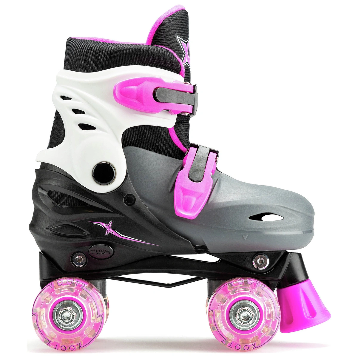 Xootz LED Quad Skates - Pink