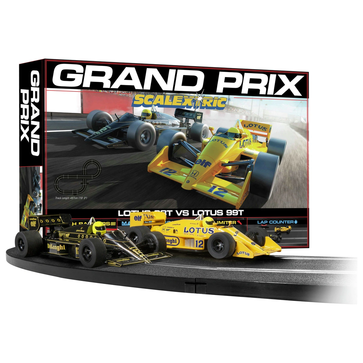 Scalextric C1432M 1980s Grand Prix Cars Race Track Set
